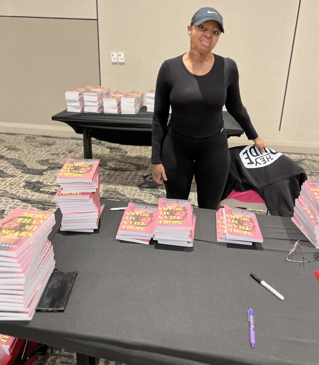 Over 400 books to sign…! 
I’m so beyond grateful when things like this happen🥹 thanks to the Odessa Chamber for purchasing so many copies of my book for their event! I hope it’s message reaches those it’s meant for🙏🏽

‘More Than My Scars’: a.co/d/3BUkNNW