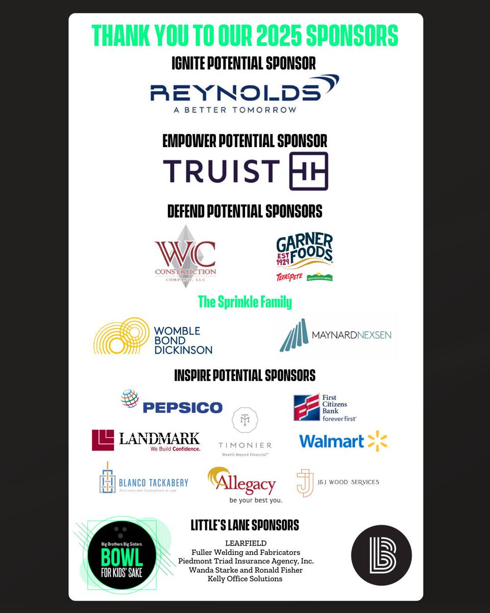 THANK YOU to our 2025 BFKS Sponsors!
We are grateful for the support of our sponsors, who have stepped up to make a difference in the lives of young people! Your generosity is helping us create life-changing mentorship opportunities, and we couldn’t do it without you!
#BFKS2025