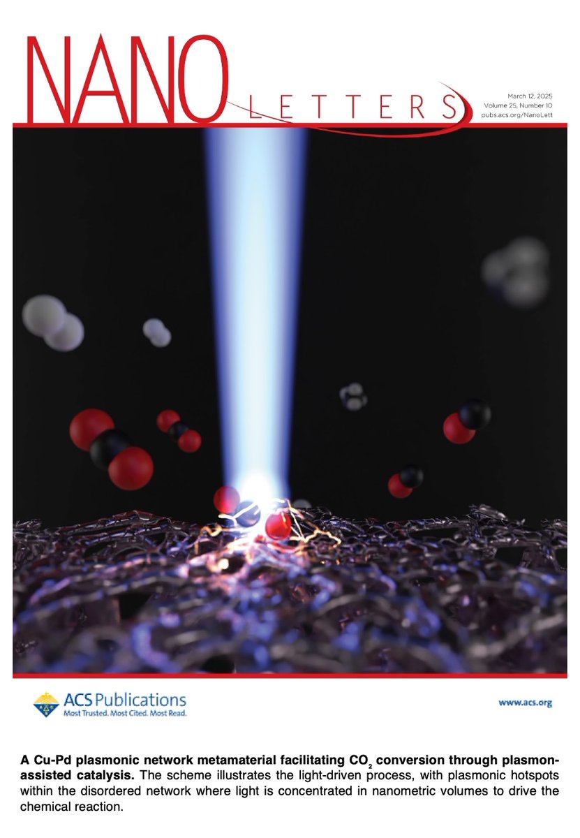 ETH Laboratory for Nanometallurgy (@lnm_eth) on Twitter photo Our plasmonic Cu-Pd networks for CO₂ conversion are now on the supplementary cover of <a href="/NanoLetters/">Nano Letters</a> !
<a href="/ETH_Materials/">ETH Department of Materials</a> <a href="/ACSPublications/">ACS Publications</a> #MyACSCover
👉 doi.org/10.1021/acs.na… Our plasmonic Cu-Pd networks for CO₂ conversion are now on the supplementary cover of <a href="/NanoLetters/">Nano Letters</a> !
<a href="/ETH_Materials/">ETH Department of Materials</a> <a href="/ACSPublications/">ACS Publications</a> #MyACSCover
👉 doi.org/10.1021/acs.na…