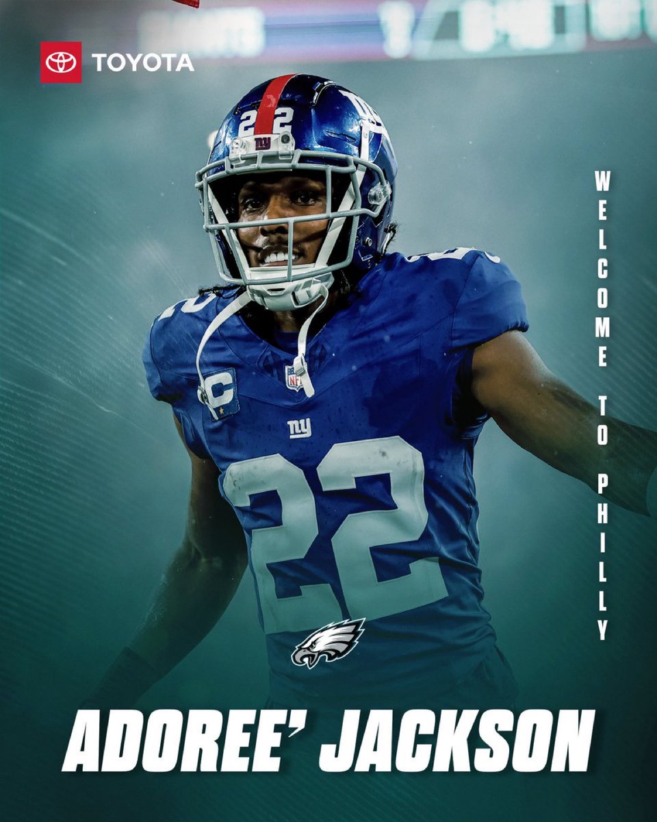 Eagles announced they agreed to terms with CB Adoree’ Jackson on a one-year deal.