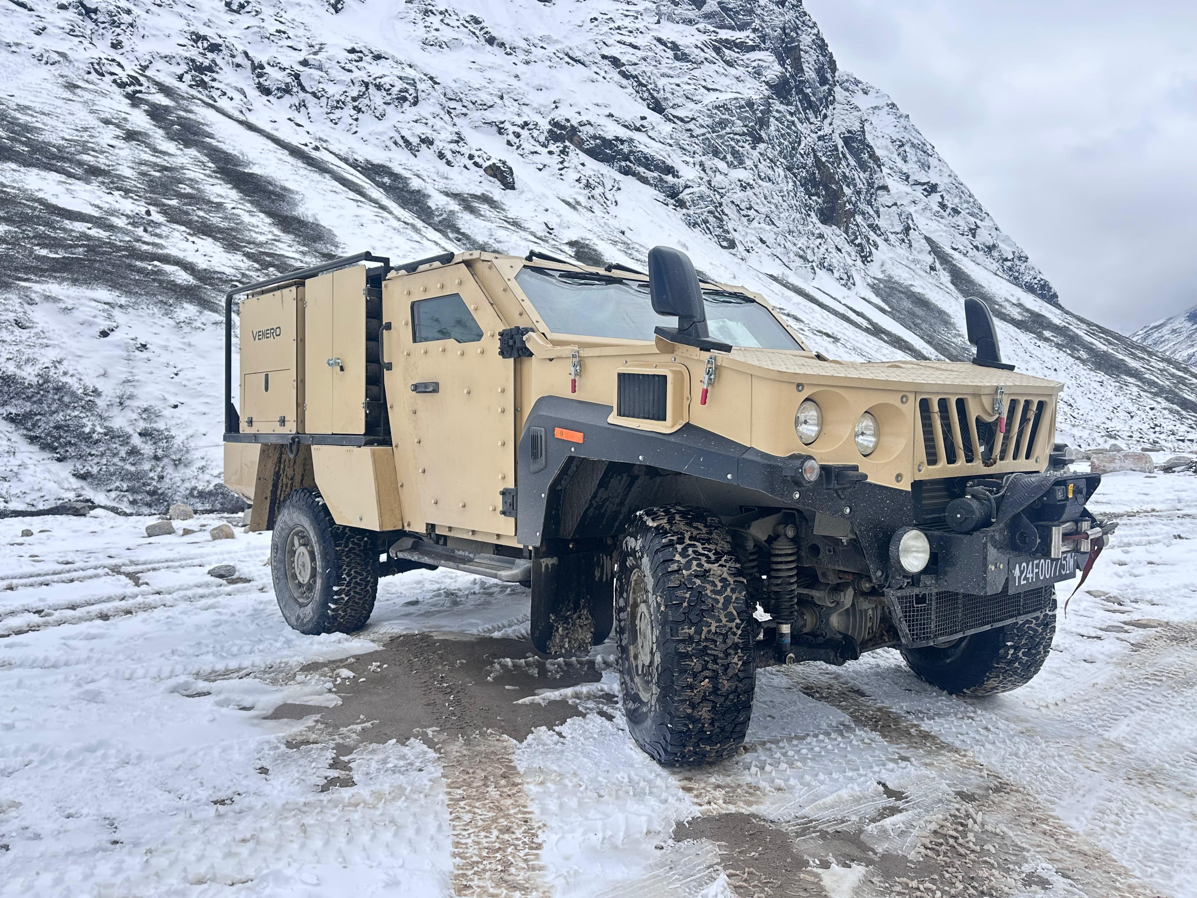 Adithya Krishna Menon on X: "Airawat / Mahindra ALSV Alakran 81mm Vehicle  Mounted Infantry Mortar System (VMIMS) by TriShakti Corps  https://t.co/Hg05ODOSLz" / X