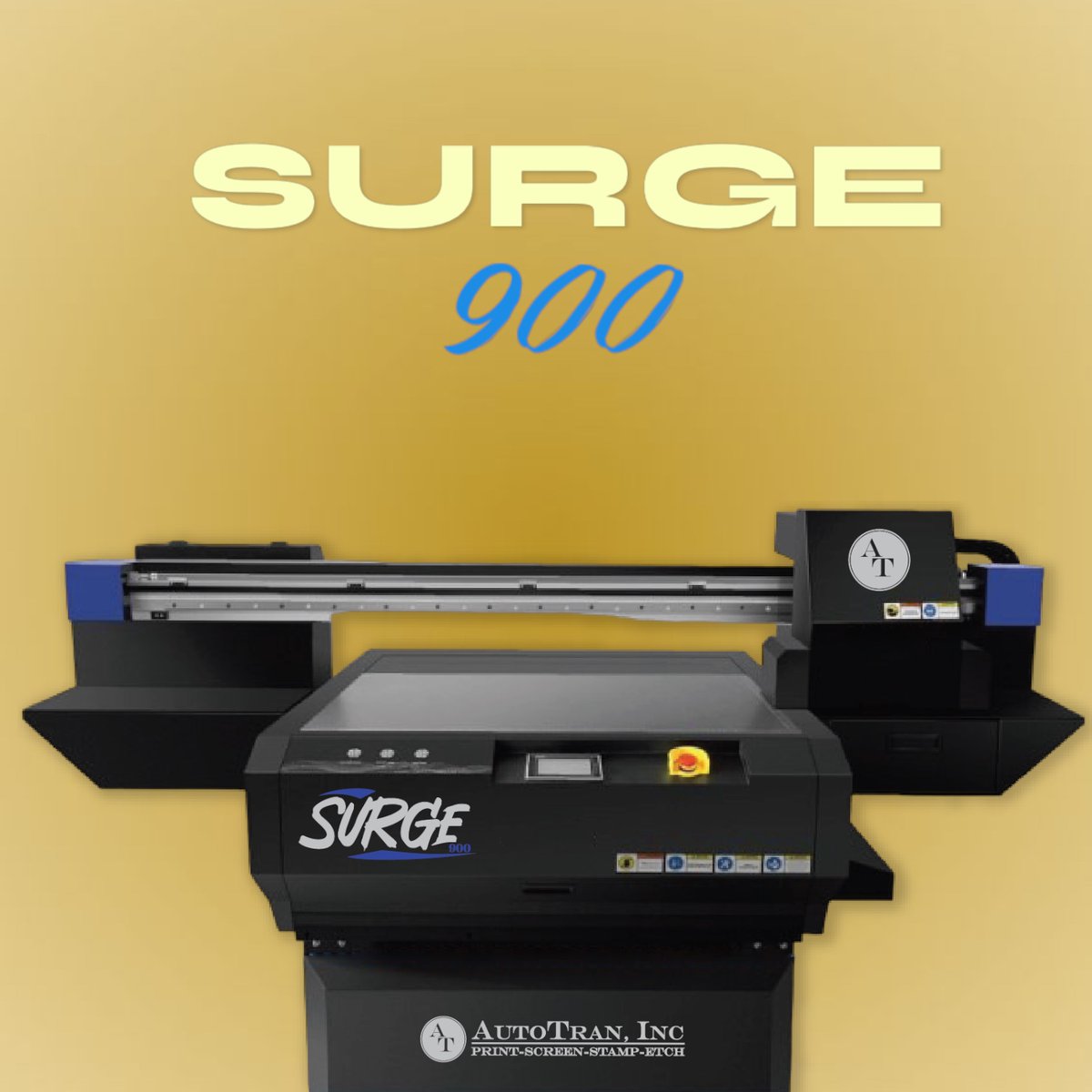 AutoTranOnline's tweet image. The Surge 900 is the perfect #flatbed #inkjet #printer for your decorating needs.  Fast, precise, BOLD.  Check out why you should be adding the Surge 900 to your portfolio of printing machinery below 👇

autotran.net/equipment/inkj…