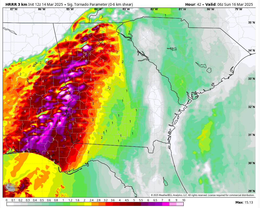 Jeeeeesh. The significant tornado parameter for midnight-3am