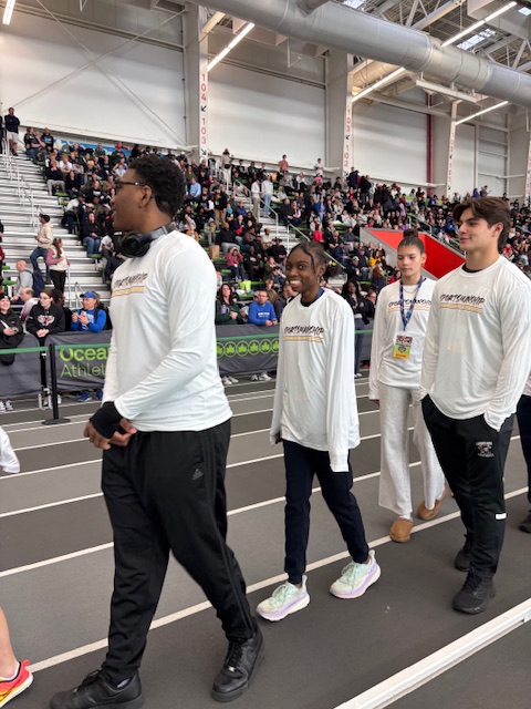 Congratulations to Alexis Jones who received the Sportsmanship Award for Section 9 at the indoor state track and field championships at Ocean Breeze!