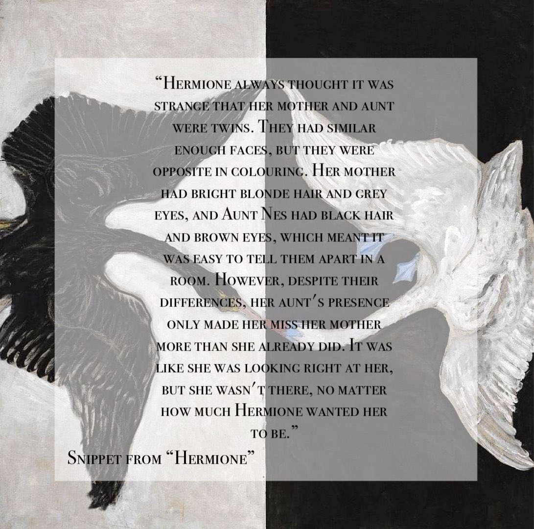 aydenjunewrites's tweet image. My Friday #snippetshare is just pure angst from baby Hermione. Brb, gonna go cry about Hermione and Helen again 😭