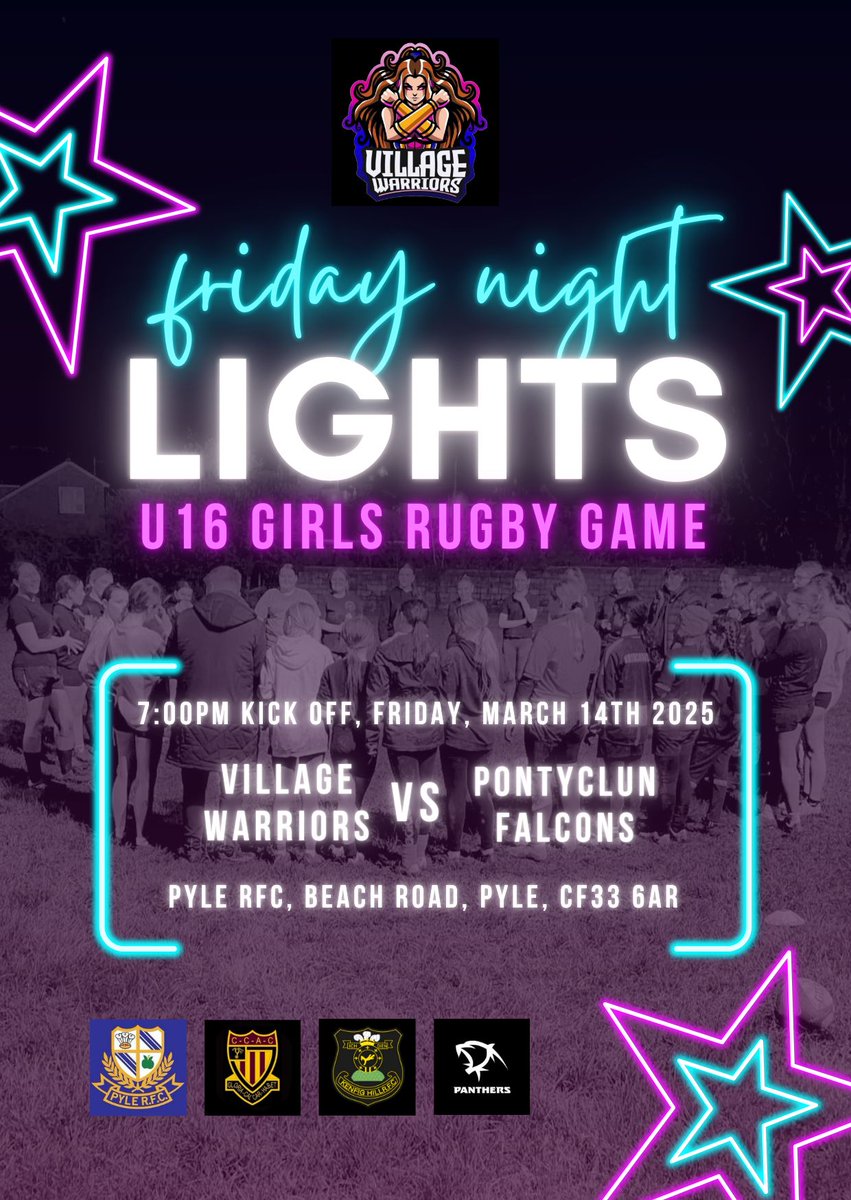 Getting prepped and ready.  Come down and support our local girls.  #CmonYouWarriors ❤️🏉