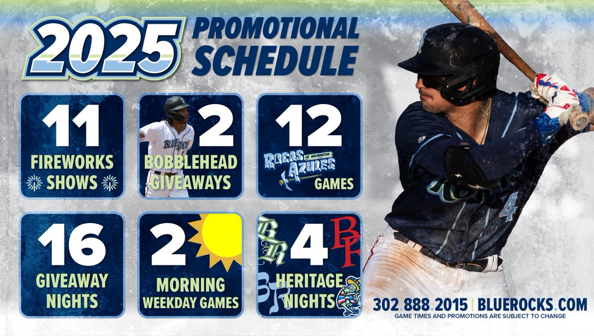 𝐈𝐓'𝐒 𝐇𝐄𝐑𝐄‼️Our 𝟐𝟎𝟐𝟓 Promotional Schedule🔥

🔗 atmilb.com/3n1nhWn

Excited for another season on the Riverfront⚾️