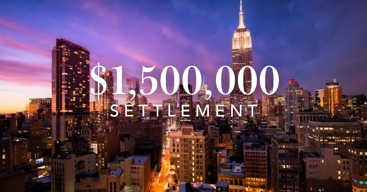 BlockOToole's tweet image. Associate Aaron Fishkin secured a $1,500,000 settlement for a 63-year-old Uber driver who required a spine surgery after being sideswiped by the defendant’s vehicle.