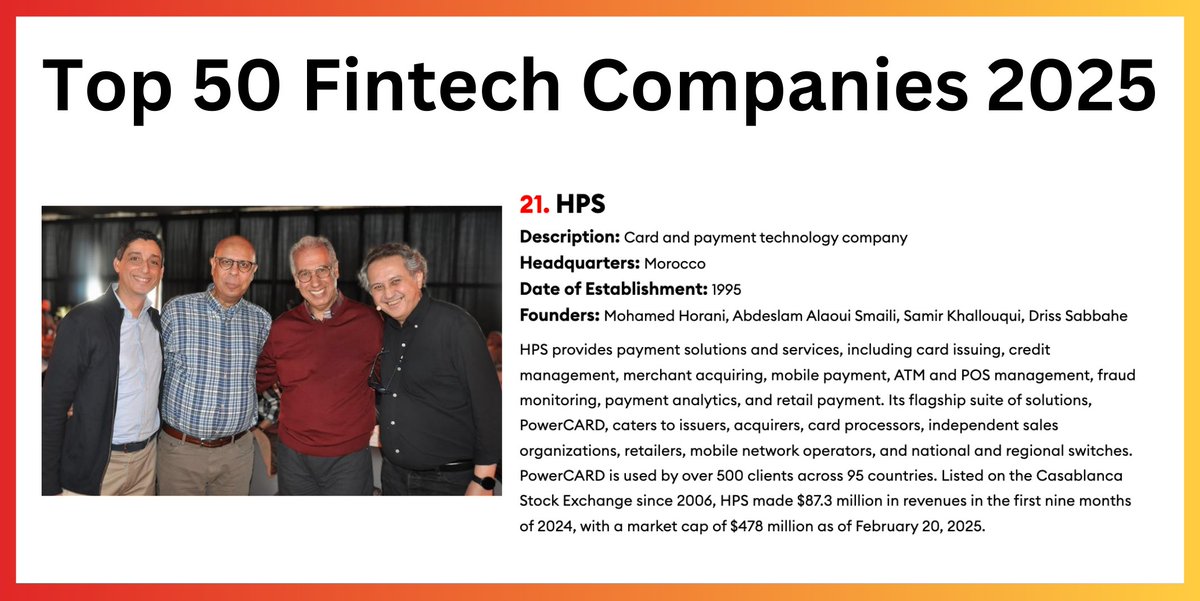 HPS_worldwide's tweet photo. HPS is ranked 21st in the Forbes Middle East Top 50 Fintech Companies of 2025!

A recognition that reflects our dedication to delivering Simple, Seamless, and Secure payment solutions. The journey continues!

#Feelgoodaboutpayments
@ForbesME https://t.co/UZdd6OA2AW