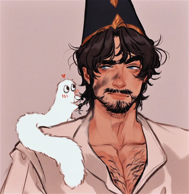i wish i had more to show. i need to draw him more. i love this guy so much