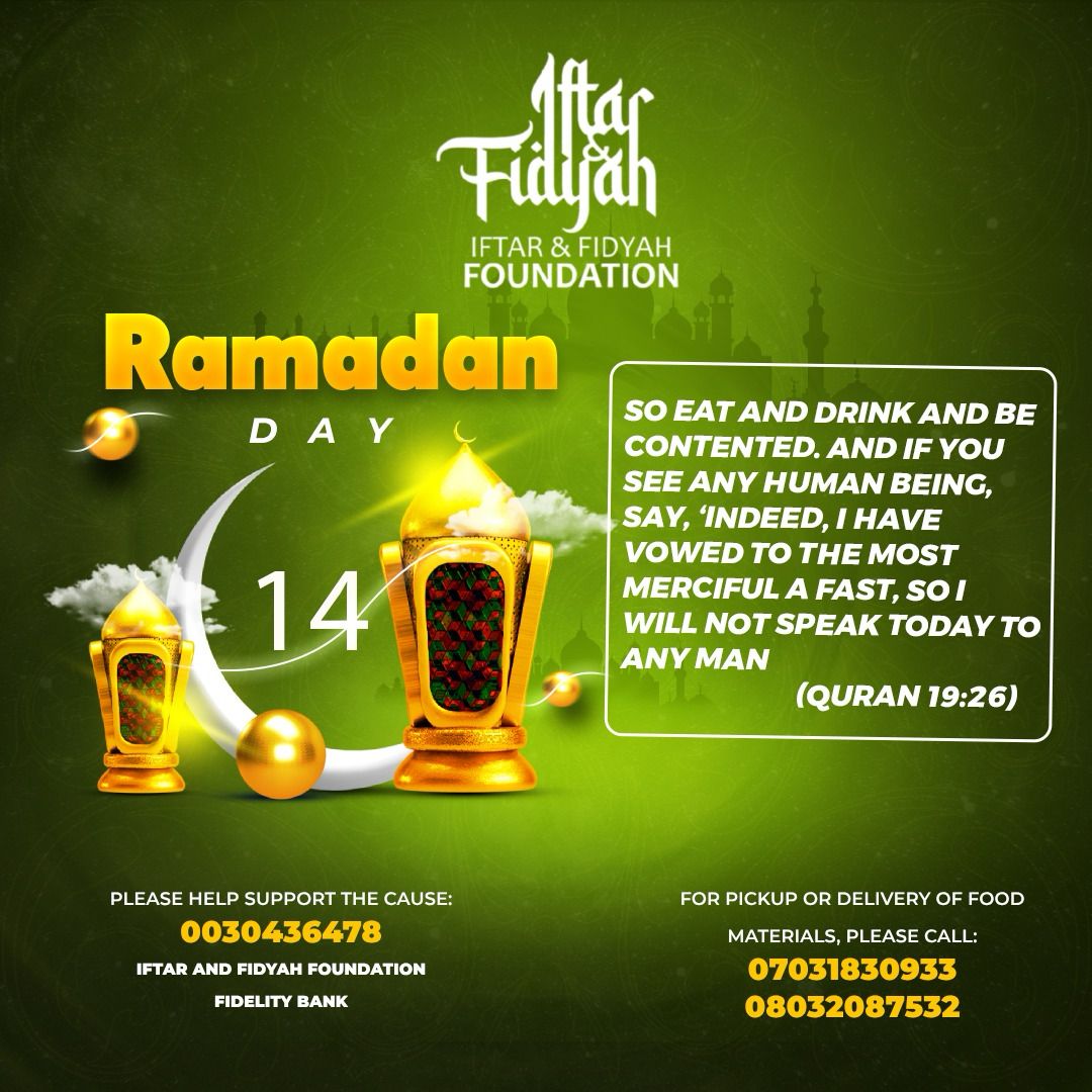 iftarandfidyah's tweet photo. May our hearts remain pure, our prayers sincere, and our deeds pleasing to Allah. 

Account number: 5610102149
Name of account: Iftar and Fidyah foundation 
Bank: Fidelity bank

May Allah accept it from us as an act of ibadah 

Aameen😊
Asalam alaykum warahmatullah wabarakatuh 💫 https://t.co/WARxORZIGr