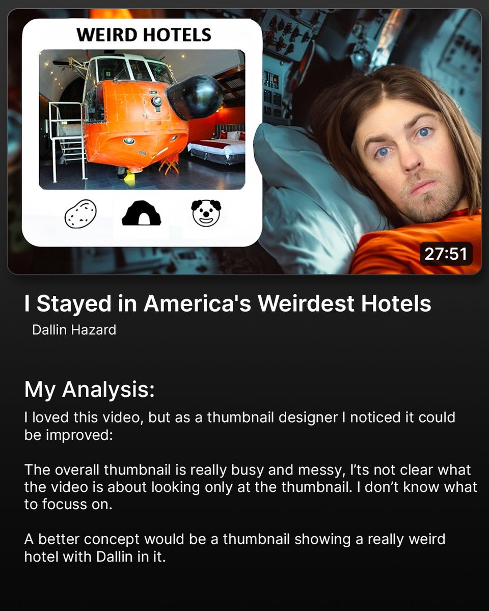 jeastdesigns's tweet photo. Thumbnail analysis for @DallinHazard https://t.co/bd9Znr4z1N