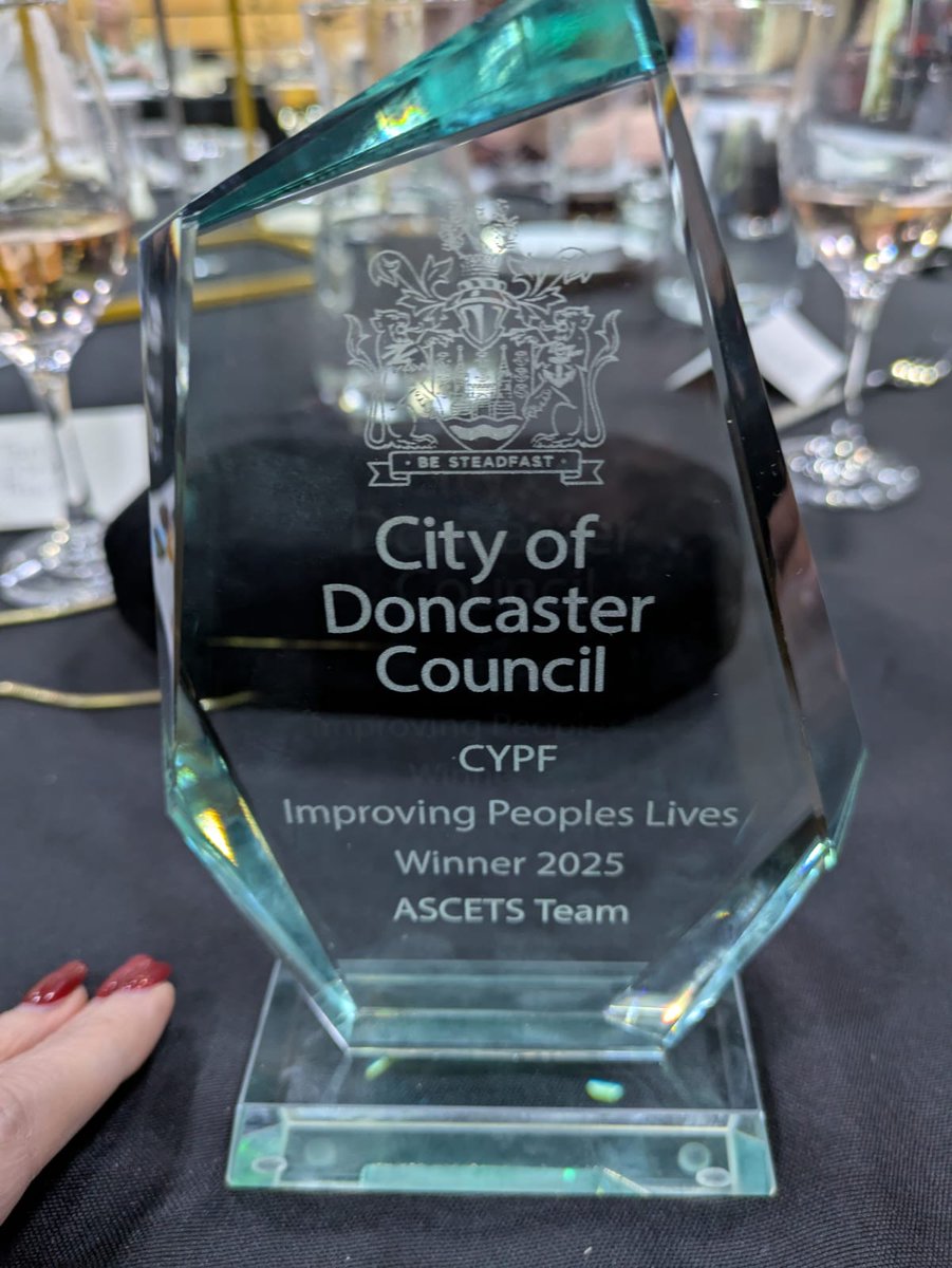 Doncaster's AWARD WINNING ASCETS Team!!! Well deserved and well done👍 🥳😀🎉🪩