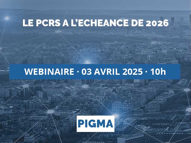 [#Webinaire #caféatelierPIGMA] Le PCRS à l'échéance de 2026📍RDV le jeudi 03/04 de 10h à 12h. Intervenants et inscription👉 portail.pigma.org/animation/proc…