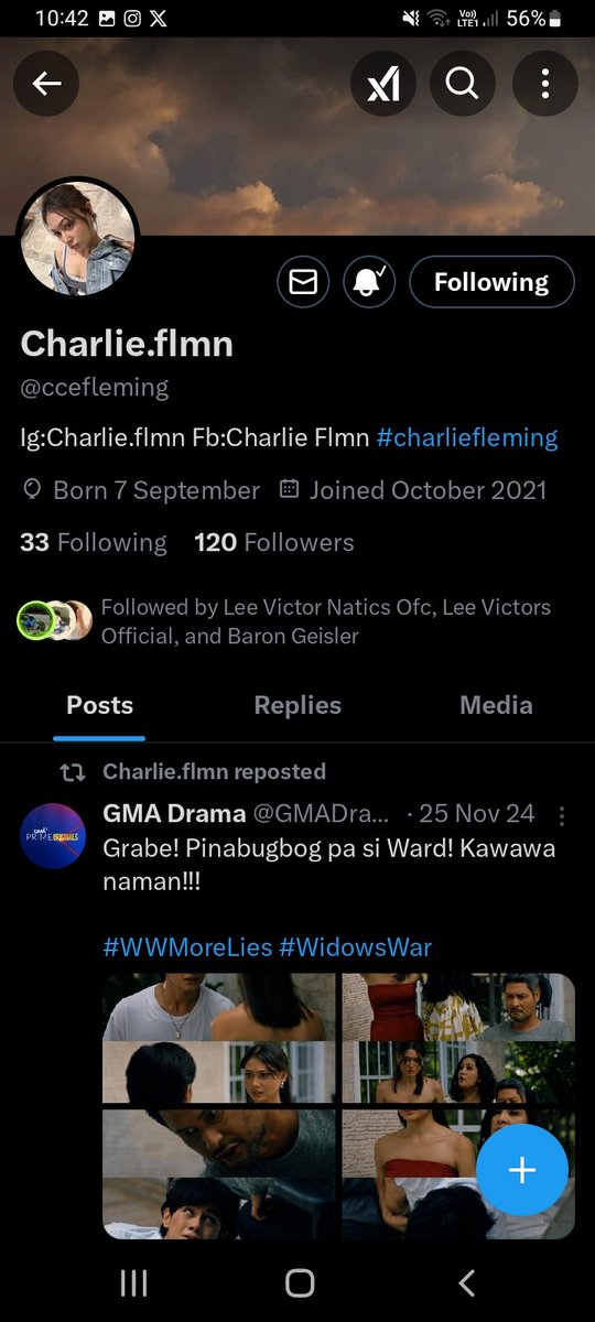 missleonnyhoper's tweet photo. @YanaSimpforyou @TeamCharlieOfc @Cecelovesofc Done Follow CeceLoves and Team Charlie Offc paki singit na rin ako guys follow nyo narin si #CharlieFleming @ccefleming parang real nya yan kasi updated yan past months eh during #WindowsWar days nya - PBB Supporter
#PinoyBigBrother #Housemate #PBBCelebrityCollabEdition #PBB https://t.co/tWhka8lLl4