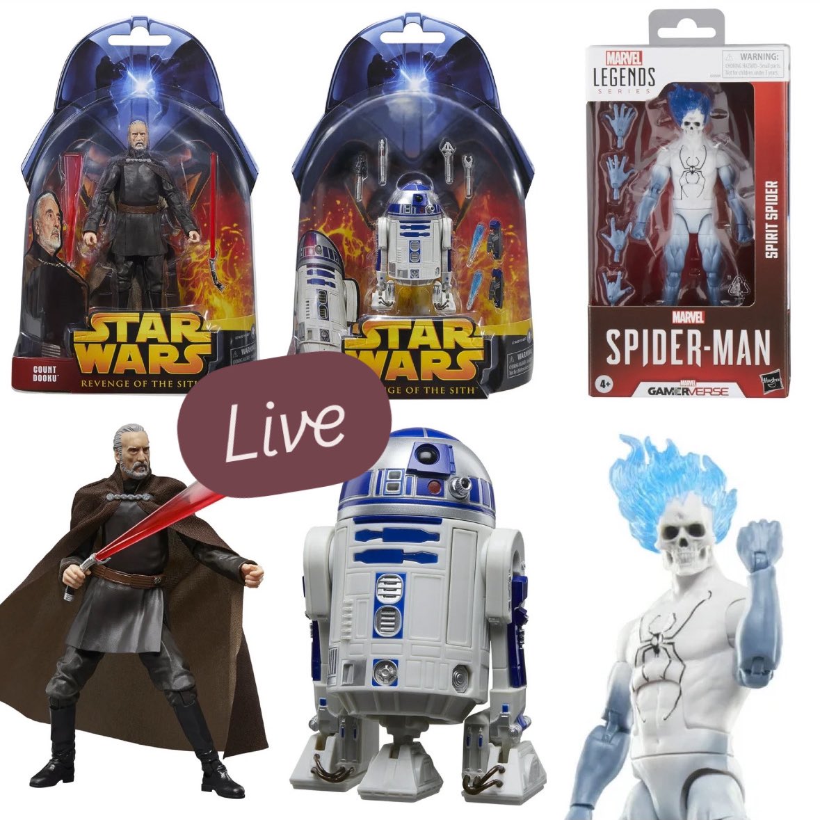 FunkoPOPsNews's tweet photo. Now live! Black Series and Marvel Legends drops for Collector Con Day 2 ~ that Spirit Spider is pretty sweet!
Linky ~ https://t.co/lksk8wrXwv
#Ad #FPN #FunkoPOPNews #StarWars #MarvelLegends #SpiritSpider #SpiderMan #BlackSeries https://t.co/1Sqry19phe