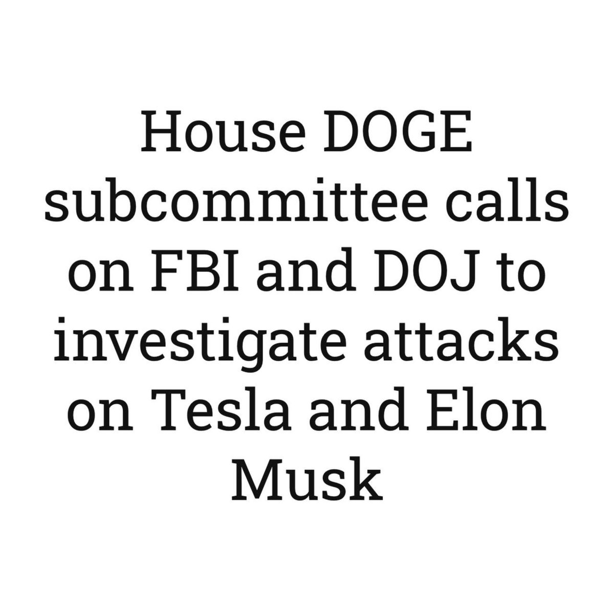 DOGE Subcommittee tweet media