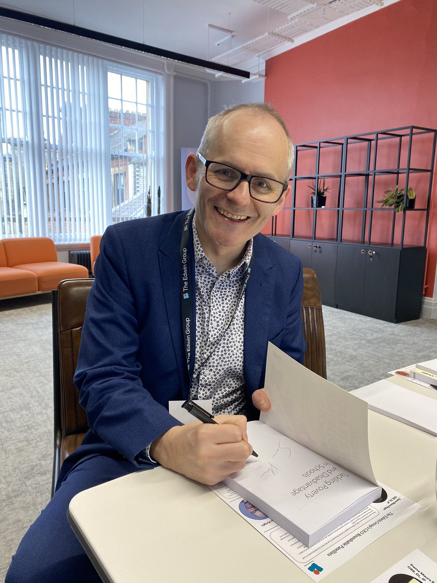 SeanHarris_NE's tweet photo. A privilege to be with @TheEdwinGroup @schoolbusiness &amp; so many #NorthEast CEOs 

We talked challenges, but also reasons to be optimistic in our sector 

Thank you @TheEdwinGroup for gifting so many copies of this too!! 👇 

@BloomsburyBooks @teesvalleyed @SCHOOLSNE https://t.co/89khbF6WeB