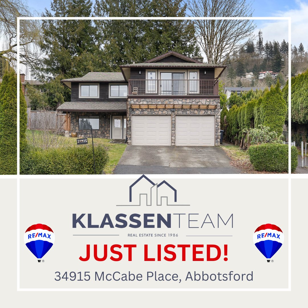 klassenteam's tweet photo. ⭐ NEW LISTING!⭐
🛏 6 Bedrooms 🚽 3 Bathrooms
📍 34915 McCabe Place, Abbotsford
💲1,119,900 MLS# R2977616

#McMillanArea #EastAbbotsford #KlassenTeam #StartHere #Remax https://t.co/ZqLUOAaNi5