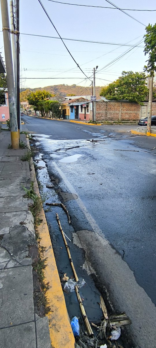 willownavarro's tweet photo. @ANDASV @NoticieroSanvi Fuga en 6a Av. Sur con 2da Calle Oriente de San Vicente Sur desde hace más de 6 meses, la calle se está hundiendo, es ruta cañera y más el desorden vial que hay en toda la ciudad por la "brillante" idea de cerrar las calles aledañas al parque central https://t.co/zZDgR5ruwx