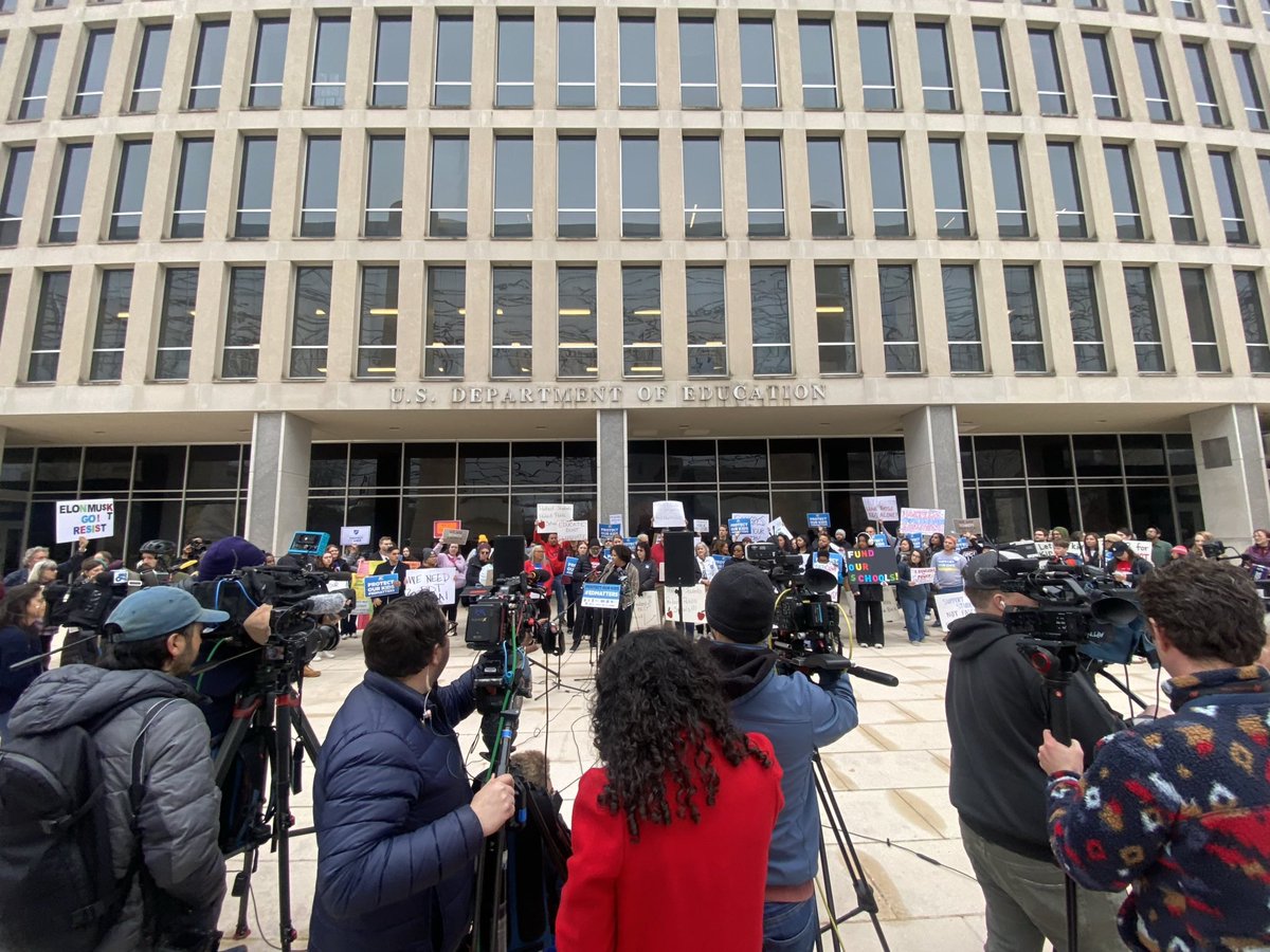 Wesley Whistle (@wesleywhistle) on Twitter photo Proud to stand along civil servants, teachers, advocates, and folks who care about public education this morning to protest the Trump Administration’s dismantling of <a href="/usedgov/">U.S. Department of Education</a>. #EDmatters Proud to stand along civil servants, teachers, advocates, and folks who care about public education this morning to protest the Trump Administration’s dismantling of <a href="/usedgov/">U.S. Department of Education</a>. #EDmatters
