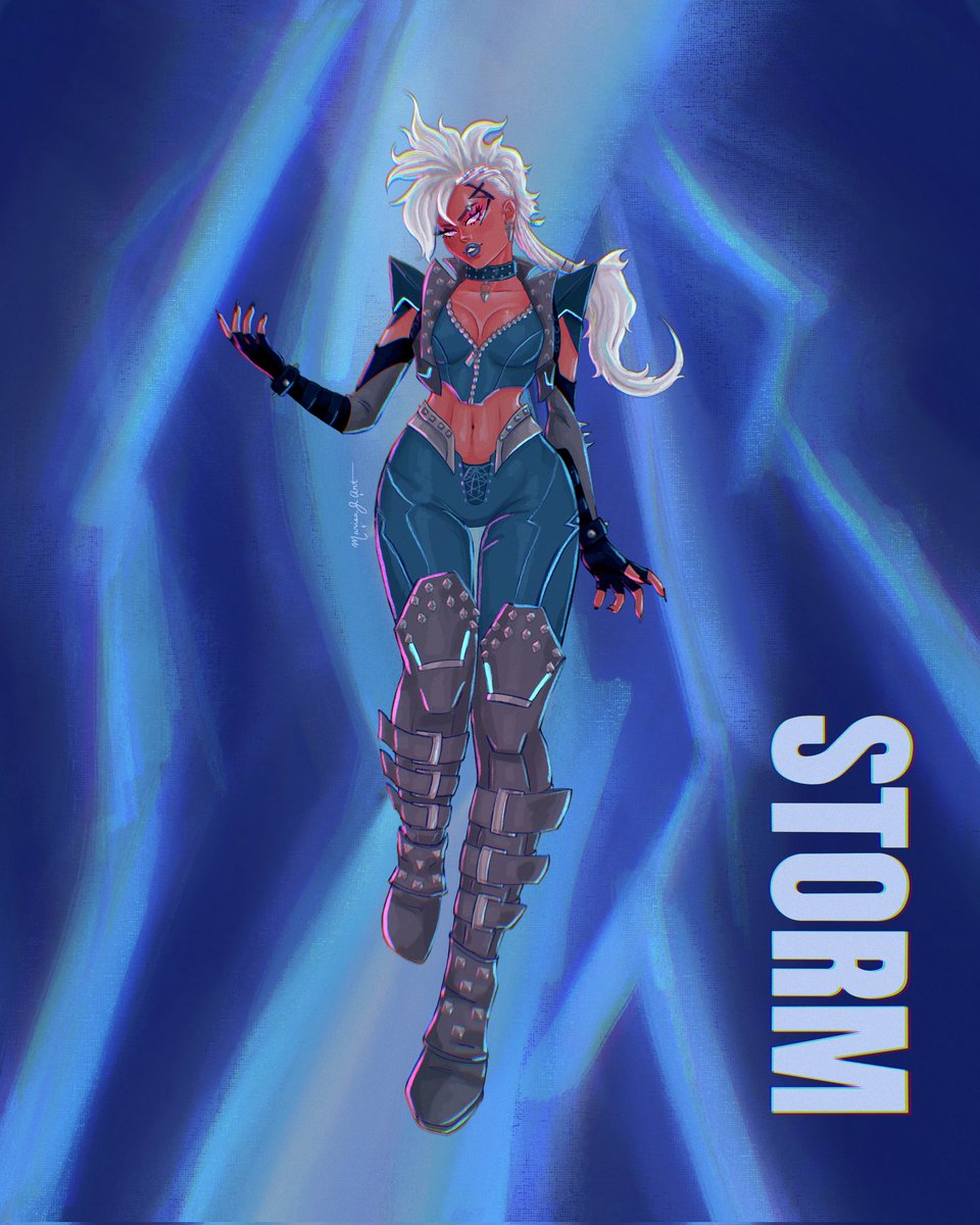 feel the wrath of the goddess ⚡ 
#storm #ororomunroe #xmen #MarvelRivalsfanart #MarvelRivals