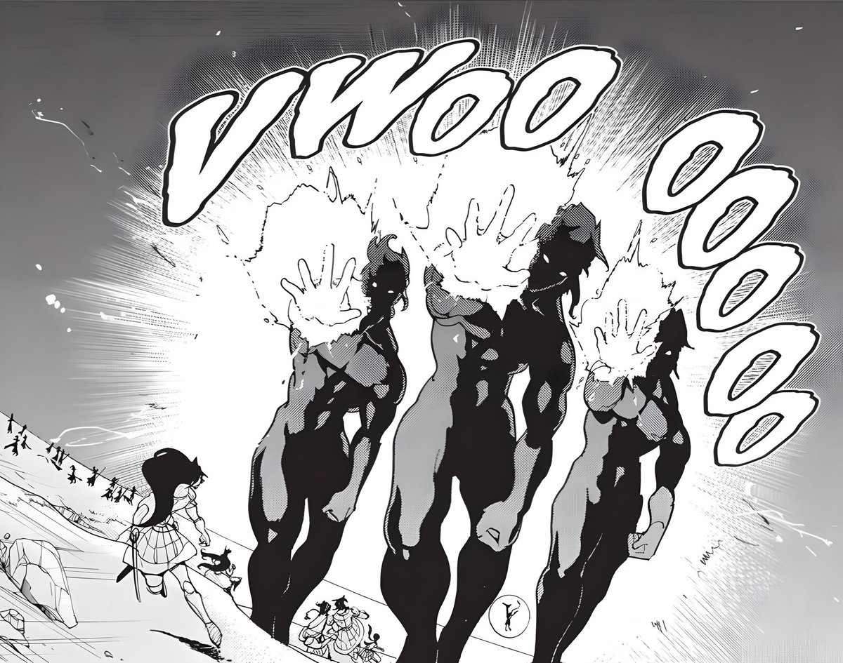 EmpatheticPower's tweet photo. @CHOSENSXN @KaijuN8th @QAPontifex @sutaabaasuto ᅠ
A rumbling sensation within the city would occur. Each of the clay beings would begin marching forward. A hand would raise as a magical seal would form before their palms. Each aimed directly at the golem in question. 

↷↷
ᅠ https://t.co/SDPjeiCmXC