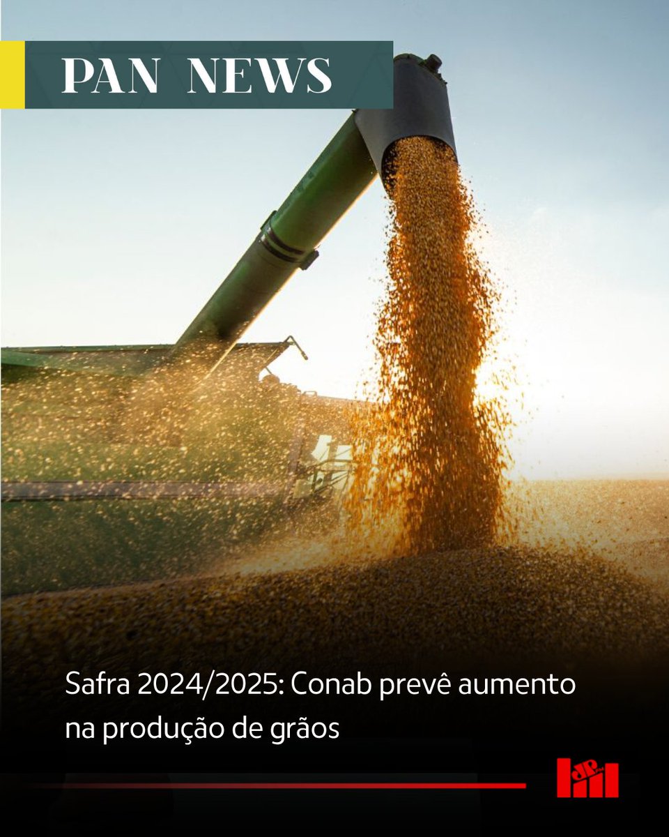 jovempangoiania's tweet image. A estimativa da Conab para a safra de grãos 2024/2025 prevê aumento significativo na produção, com destaque para soja, milho e arroz. Fatores como clima favorável e avanços tecnológicos têm impulsionado o agronegócio brasileiro.
#Conab #SafraDeGrãos #ProduçãoAgrícola #Agronegócio