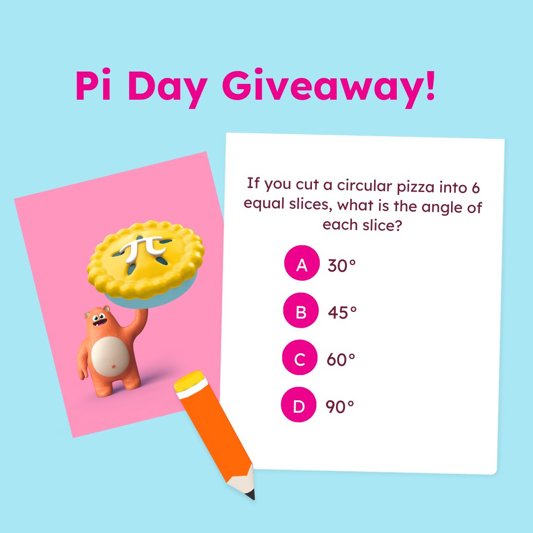 Prodigy Education (@prodigygame) on Twitter photo ๐ Happy #PiDay, teachers! ๐ Weโre celebrating this math-themed day with a giveaway where 5 lucky teachers will win a $100 Uber Eats gift card! ๐๐ฅง
To enter:
โจ Follow <a href="/ProdigyGame/">Prodigy Education</a>
โจ Retweet this post
โจ Comment your answer & tag a teacher to challenge them!
๐
Ends March ๐ Happy #PiDay, teachers! ๐ Weโre celebrating this math-themed day with a giveaway where 5 lucky teachers will win a $100 Uber Eats gift card! ๐๐ฅง
To enter:
โจ Follow <a href="/ProdigyGame/">Prodigy Education</a>
โจ Retweet this post
โจ Comment your answer & tag a teacher to challenge them!
๐
Ends March