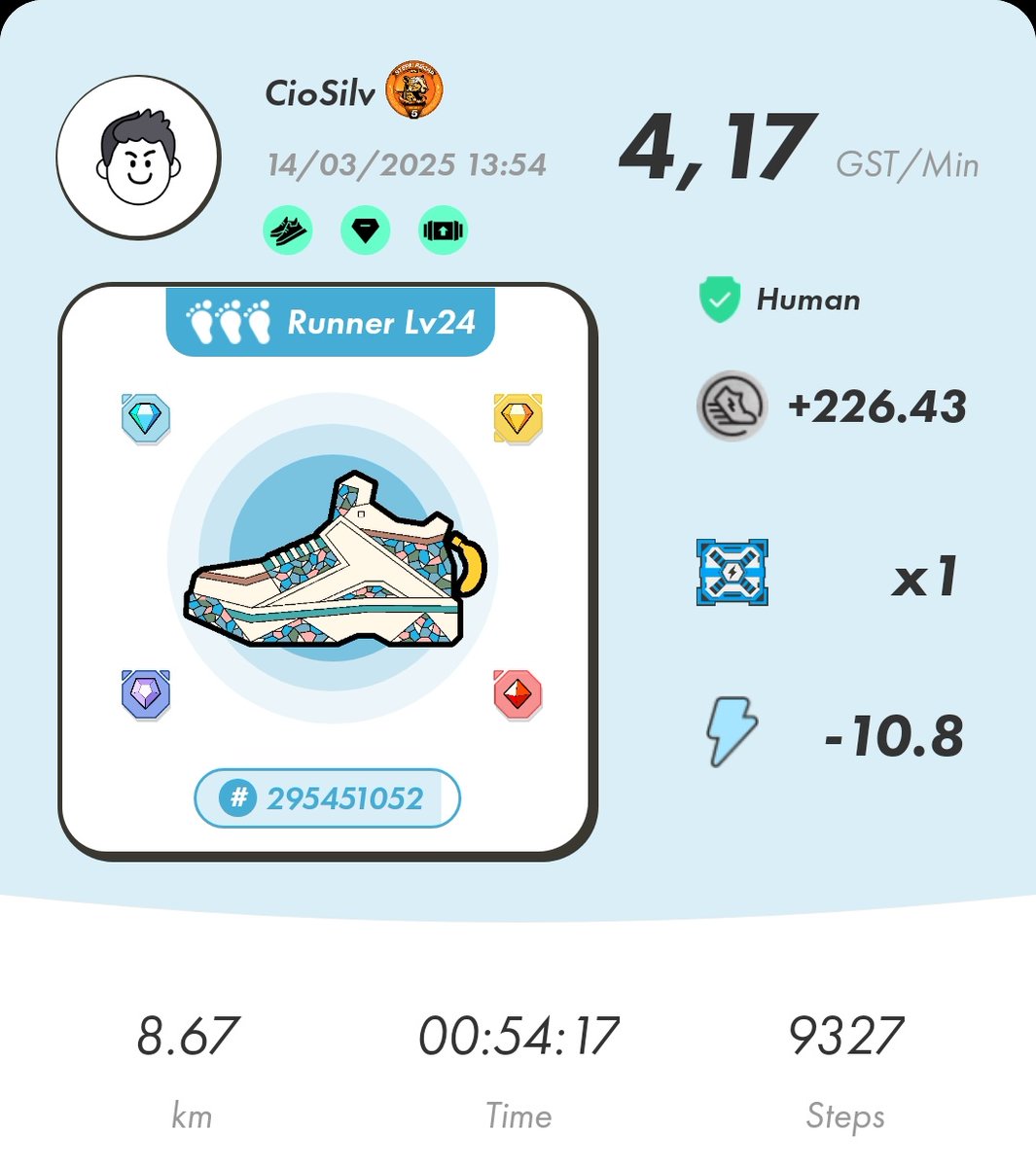 Never skip a day ✌️ 
#STEPN activation code: 87167803