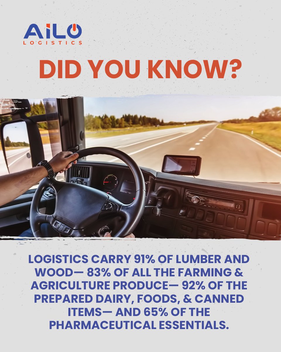 Did You Know?
 
Most people don’t think about logistics until something goes wrong. But behind the scenes, the logistics industry is working 24/7 to keep essential goods moving.