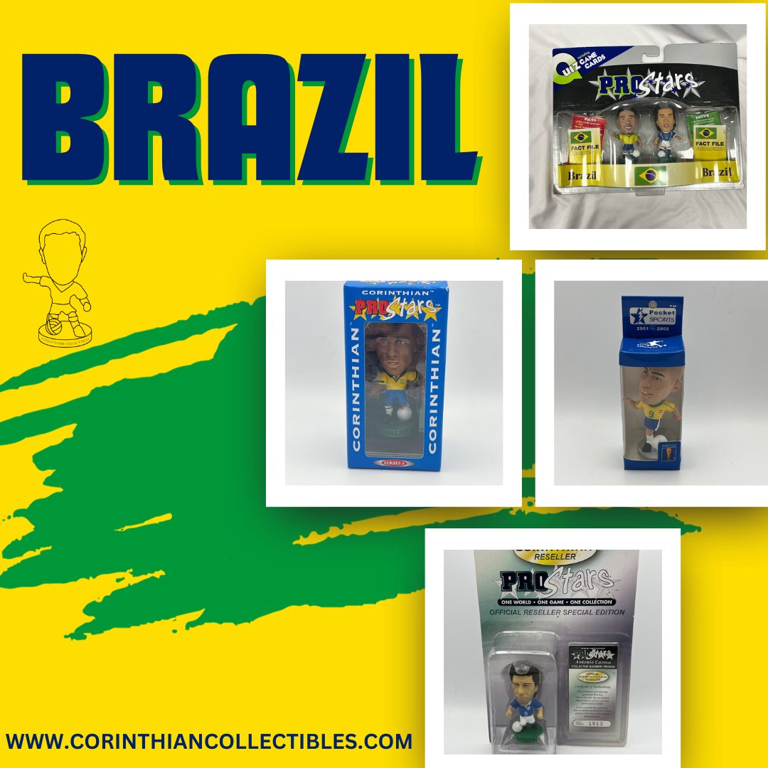 We have a range of Brazil retro figures and memorabilia. 

See our range here - zurl.co/xSLg 

#CorinthianCommunity #Brazil #CR9 #Neymar #Ronaldo #Brasil #Football
