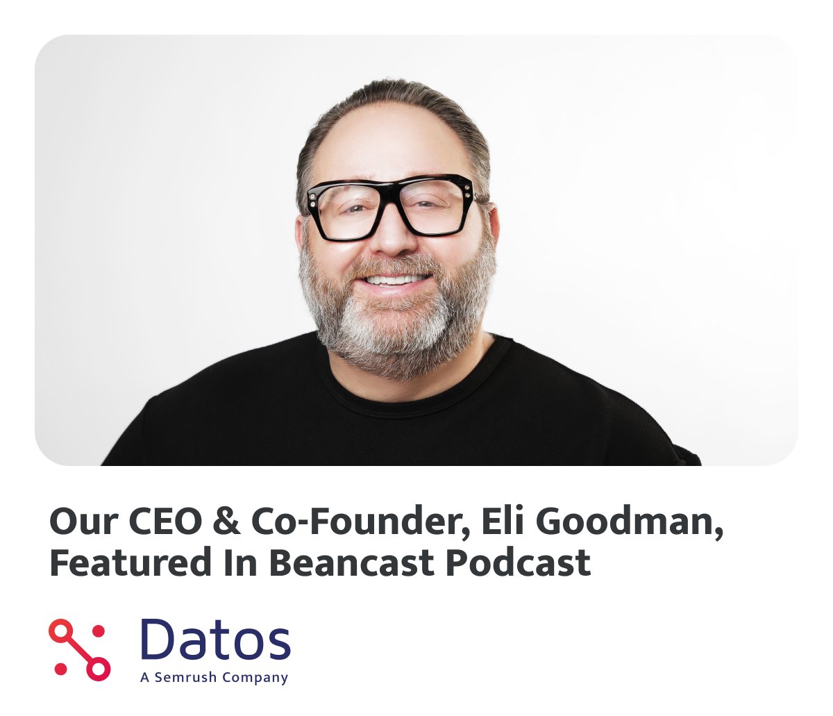 Datos, A Semrush Company (@livedatos) on Twitter photo Our CEO @Losbuenos recently returned to be a guest on <a href="/BobKnorpp/">Bob Knorpp</a>’s podcast <a href="/TheBeanCast/">The BeanCast</a>.
Eli shares his expertise on federating social platforms, creative agency challenges & the latest marketing trends.
Listen here: hubs.li/Q03bT5ly0
#Podcast #ClickstreamData #AltData Our CEO @Losbuenos recently returned to be a guest on <a href="/BobKnorpp/">Bob Knorpp</a>’s podcast <a href="/TheBeanCast/">The BeanCast</a>.
Eli shares his expertise on federating social platforms, creative agency challenges & the latest marketing trends.
Listen here: hubs.li/Q03bT5ly0
#Podcast #ClickstreamData #AltData