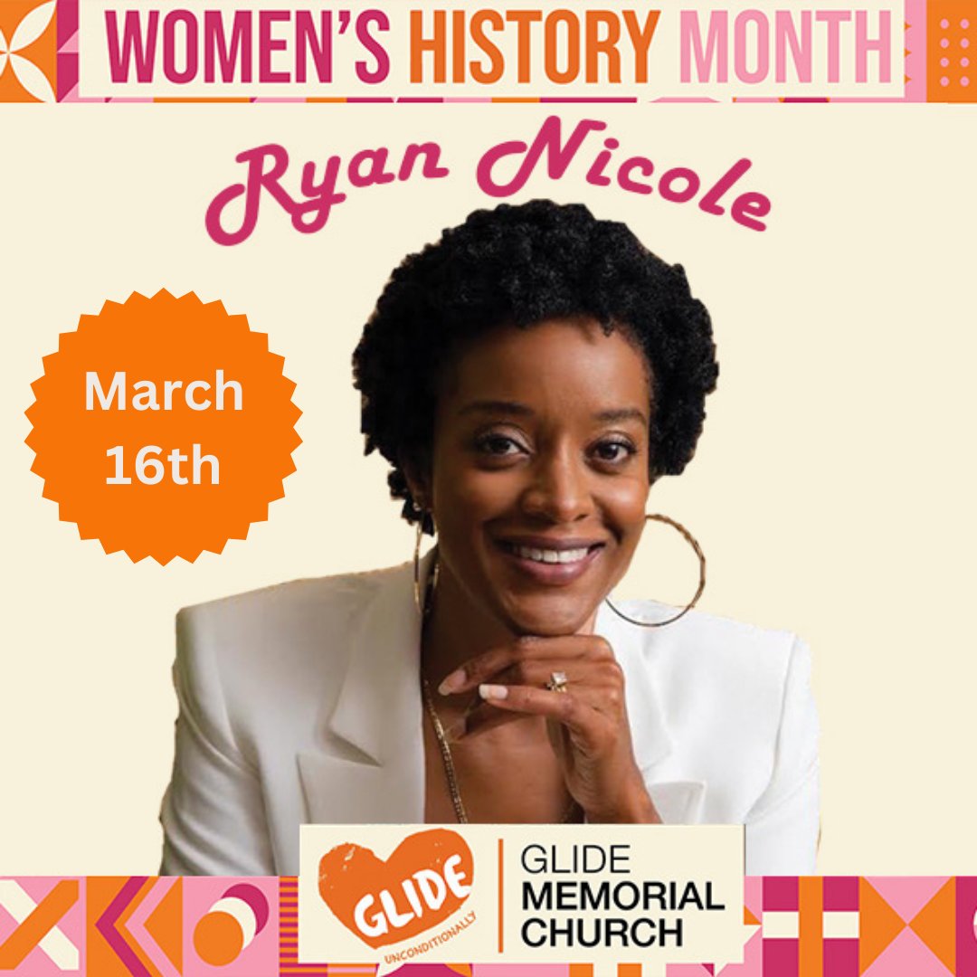 This Sunday at Glide Memorial Church, we're bringing hip-hop and ministry together with the incredible Ryan Nicole! She's got a message, a rhythm, and a spirit you don't want to miss. Be part of the energy at our 9 AM &amp; 11 AM Celebrations!