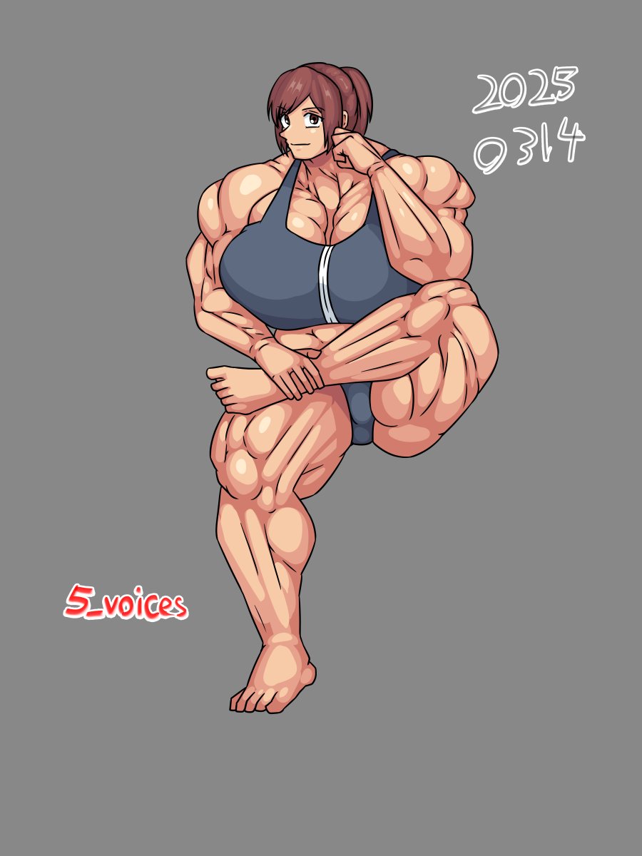 ポートレボディビル模写。たまには前髪おろしたサシャを。 