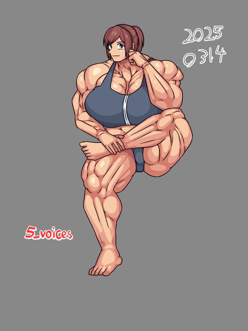 ポートレボディビル模写。たまには前髪おろしたサシャを。 