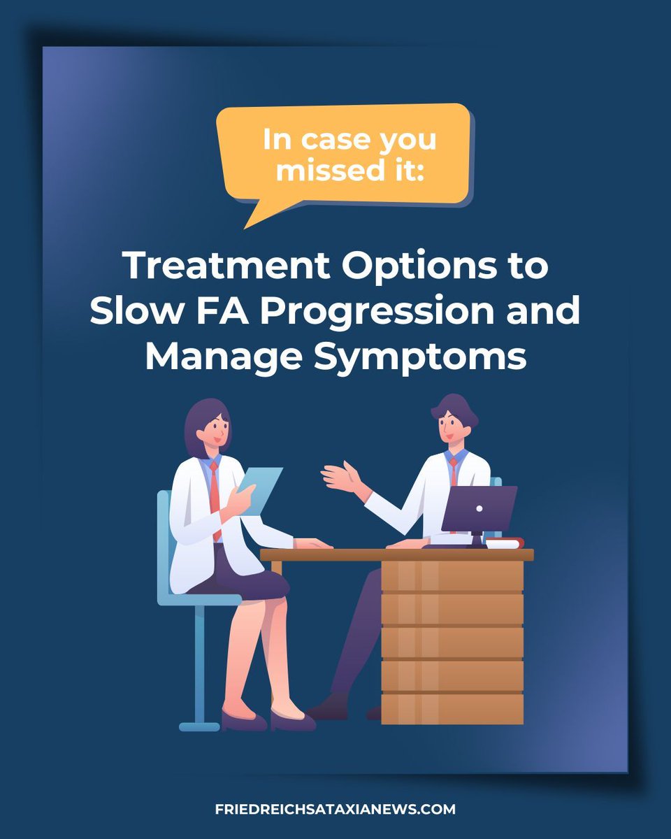 Friedreichsatax's tweet photo. In case you missed it, we explore the various treatment options available — medications and more — to help you better navigate life with FA. Check them out here: https://t.co/K9Mcx3oF19
#FriedreichsAtaxia #FAResearch #LivingWithFA #FAWarrior https://t.co/AefVlapMQH