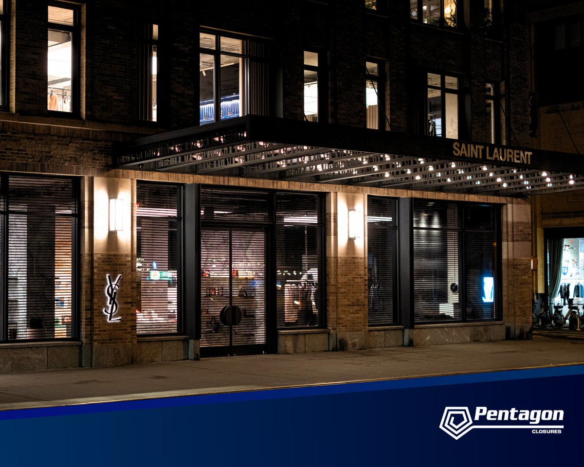 PentagonShuttrs's tweet image. Luxury retail security doesn&apos;t have to be an eye sore or take away from the façade. 
Pentagon Security Shutters is trusted by brands such as YSL, Balenciaga and Burberry to secure their stores- and look good doing it! ✨

#pentagonsecurityshutters #securityshutter #rollershutter