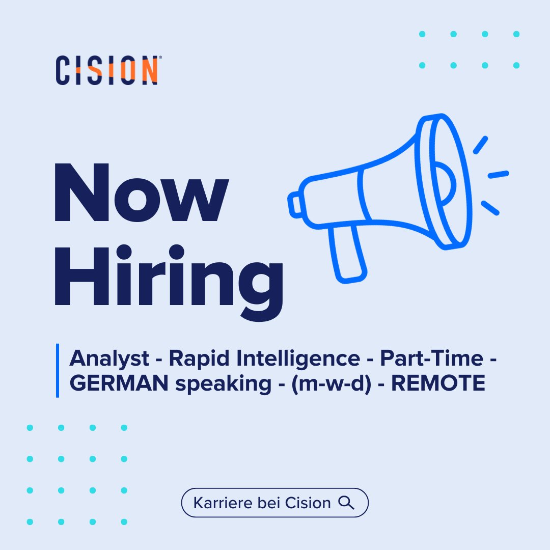 **📢 Werde Analyst (m/w/d) im Rapid Intelligence Team – in Teilzeit! 🚀**  

Du hast ein Gespür für Medien, starke Recherche-Skills und möchtest internationale Kunden mit prägnanten Analysen unterstützen? Dann bist du bei uns genau richtig!  

brnw.ch/21wRkyQ