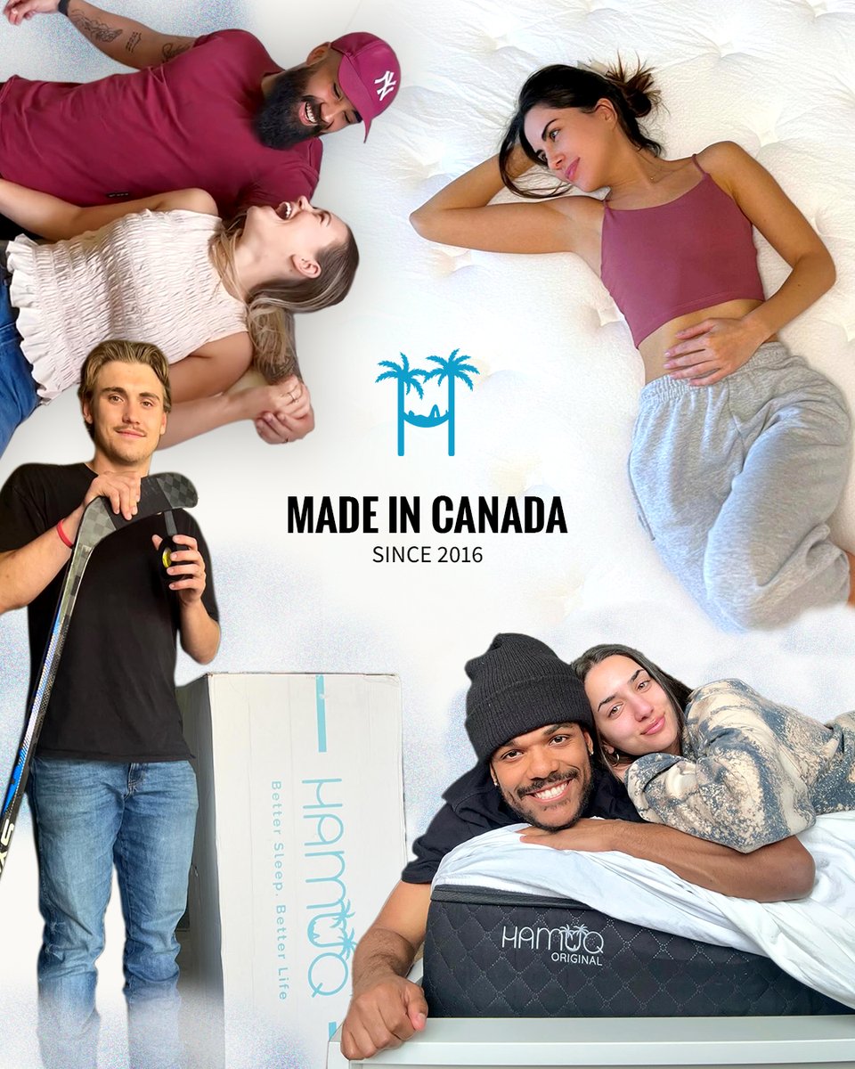 Proudly Made in Canada, Loved by All! 🇨🇦 Since 2016, we've been bringing better sleep to Canadians coast to coast.

Experience comfort, quality, and homegrown craftsmanship with Hamuq!

#madeincanada #hamuq #hamuqsleep #hamuqmattress #canada #canadian #sleep