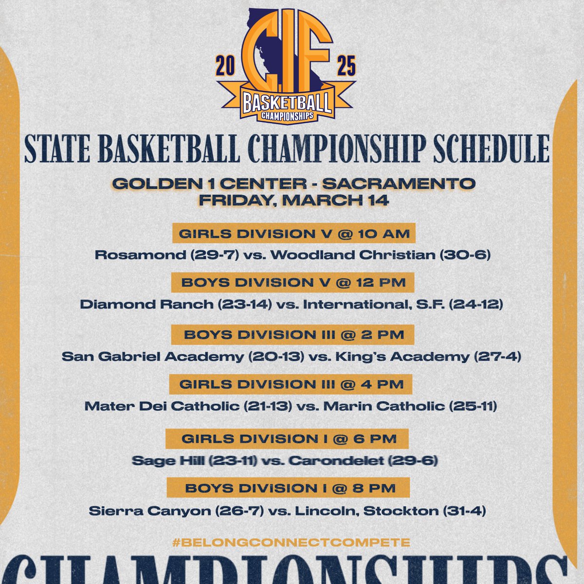 🏆🏀The 2025 CIF State Basketball Championships begin today <a href="/Golden1Center/">Golden 1 Center</a>! 

📖 cifstate.org/sports/basketb…

ℹ️ cifstate.org/sports/basketb…