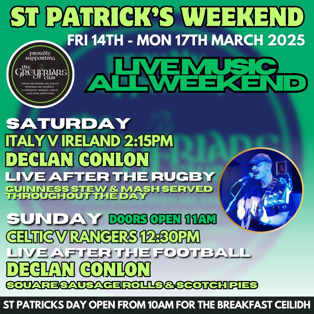Ready for the weekend 🇮🇪☘️🎸