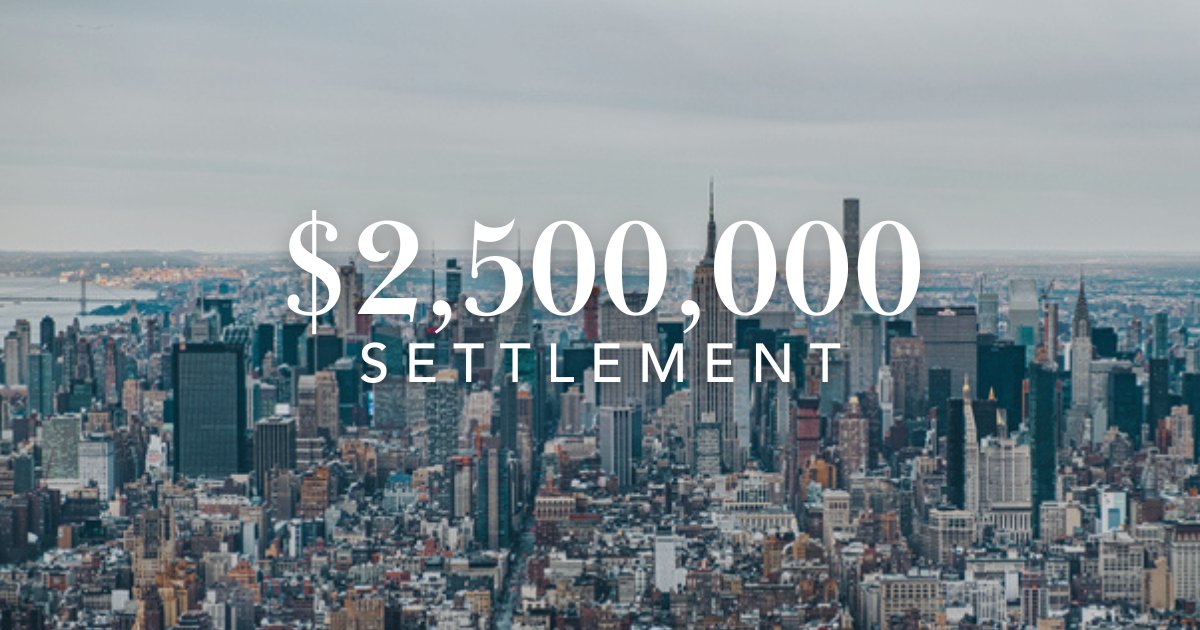 BlockOToole's tweet image. Partners Stephen J. Murphy and Michael J. Hurwitz secured a $2,500,000 settlement for a client who injured his neck, back, and knee after his vehicle was rear-ended by a tour bus while stopped at a red light.