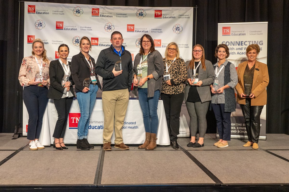 TNedu's tweet photo. Last week, the Coordinated School Health Institute welcomed CSH professionals from across the state for professional development sessions and to celebrate awards of excellence in supporting students' health so they can thrive in the classroom. Congratulations to all awardees! https://t.co/6COIdLtdbJ