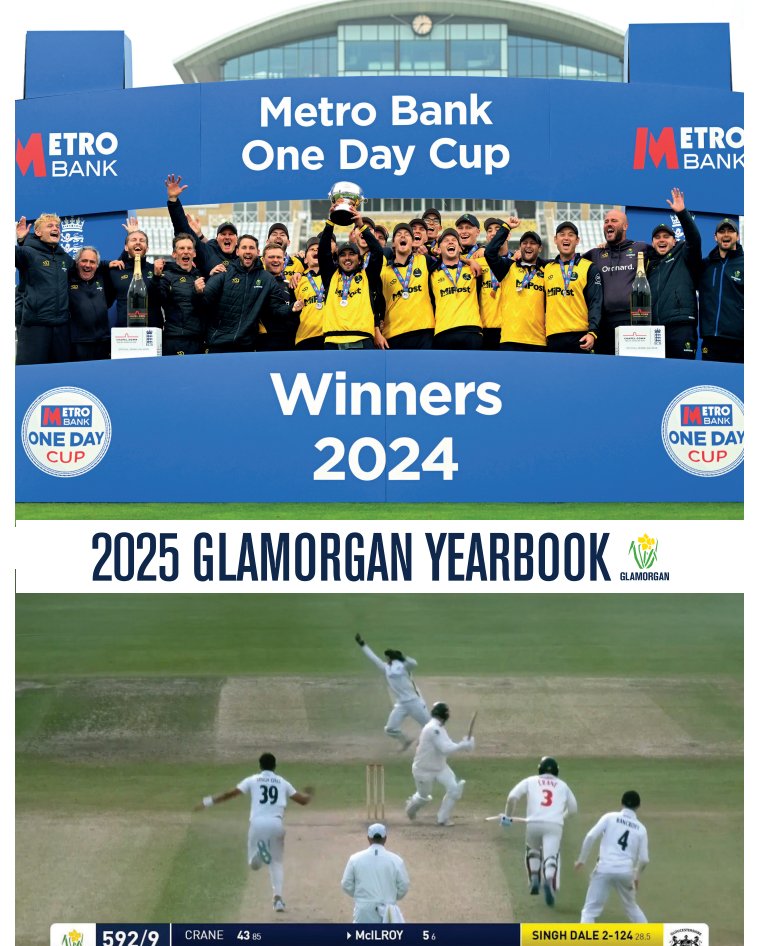 🚨 Glamorgan Yearbook 2025 🚨

Looking back to 2024, a year where we won silverware and scored the highest 4th innings total ever in the Championship in a sensational tie 👏

Order your 2025 Yearbook by following the steps in the link below ⬇️

🔗 bit.ly/4i4k5RN