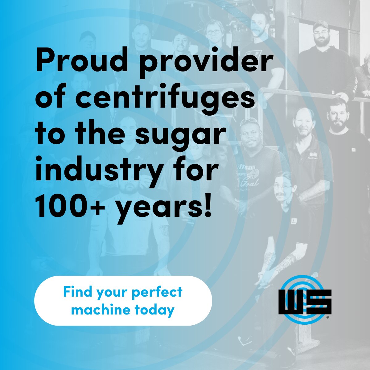 WSInnovation's tweet image. For 100+ years, Western States has proudly served the sugar industry with centrifuges built to last 50+ years. Find your perfect machine today! hubs.li/Q037-qmp0 #WesternStates #SugarProcessing #SugarCentrifuge #Innovation #BatchCentrifuge #ContinuousCentrifuge