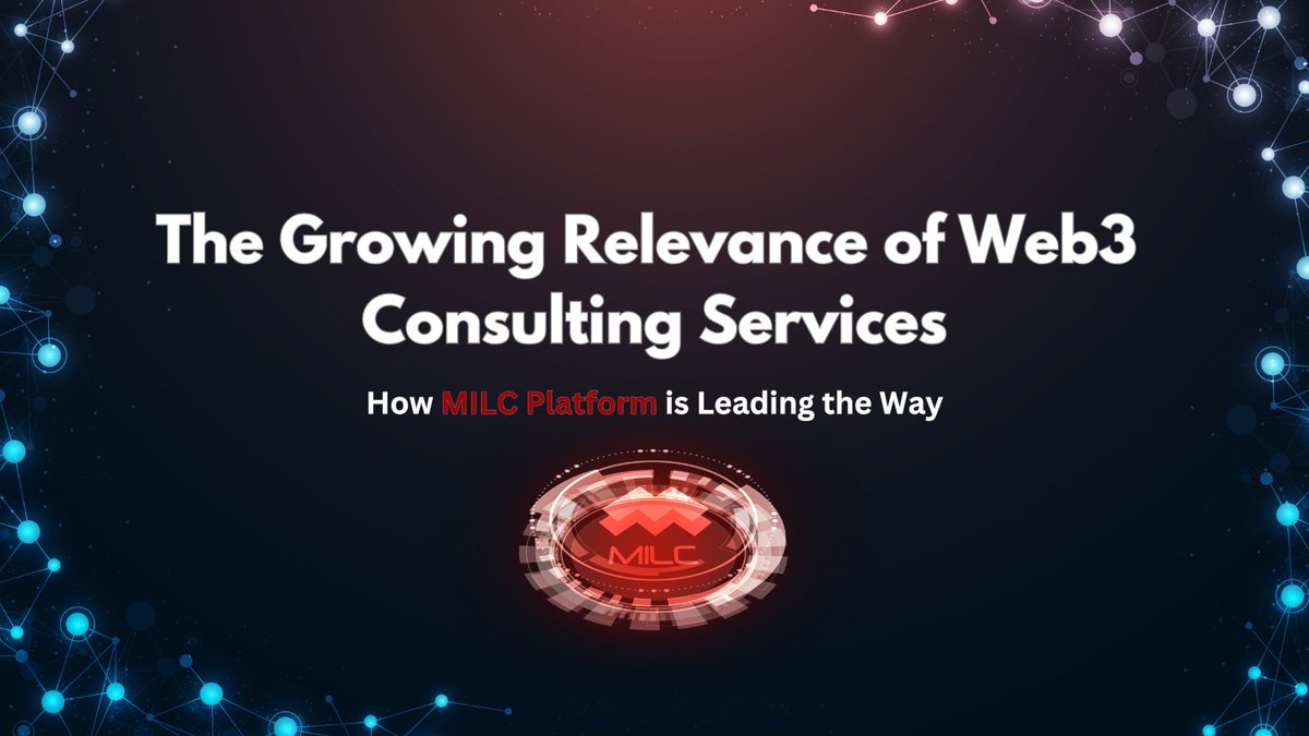 🌐 Web3 is NOW! Businesses are shifting, but without expert guidance, it’s risky. That’s where Web3 consulting comes in.

MILC is leading the way. Here’s how:

Web3 = Ownership, Transparency &amp; New Revenue 💡

But without a plan? 
❌ Security risks 
❌ Compliance issues 
❌ Failed