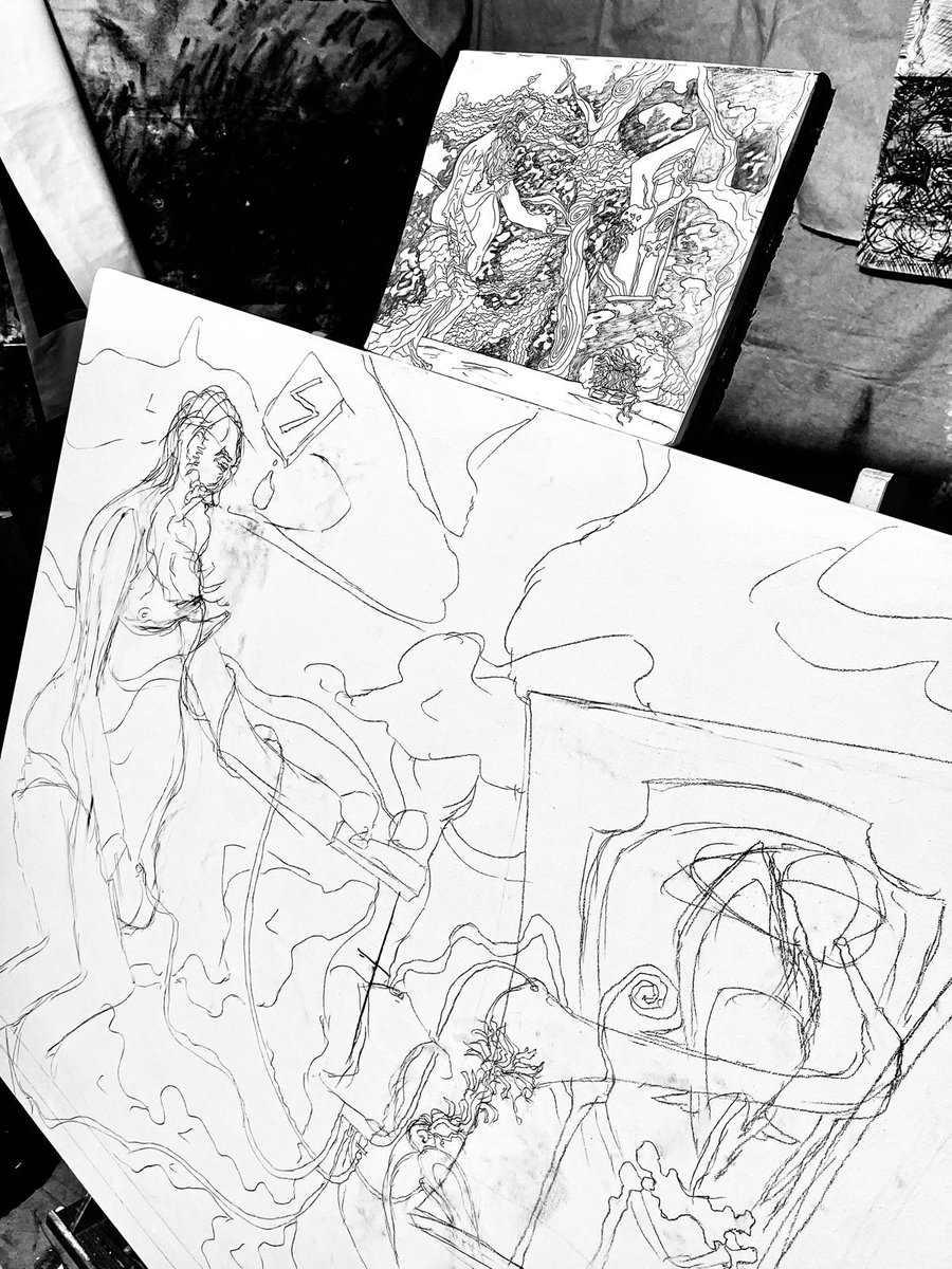 RayMCarney's tweet photo. Wip
Pencil on canvas
#acidpop
#zeus
#dolus
#ekectric
#dophamiene https://t.co/cQTCvd8RFh