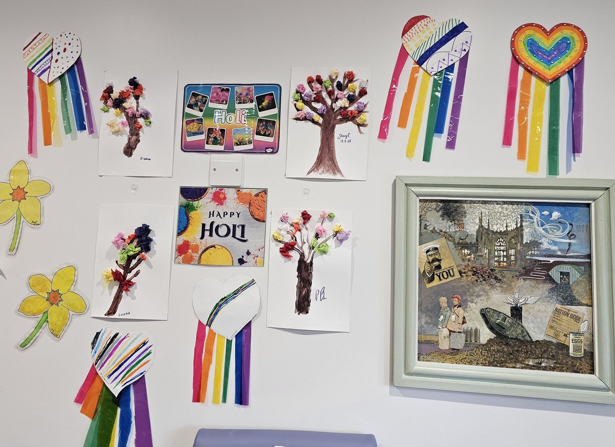 Rutland Ward (@ward_rutland) on Twitter photo Our Holi festival inspired crafts - made by patients yesterday & today. Holi Spring Trees and Rainbow Hearts β€οΈ These have definitely brightened up our day room for Spring! πβ¨οΈπ
<a href="/LPTnhs/">Leicestershire Partnership NHS Trust</a> <a href="/LPT_Activities/">LPT Meaningful Activities</a> <a href="/CHSInpatientLPT/">CHS Inpatient Wards</a> #WeAreLPT #HappyHoli #Hindufestival #Holi2025 #Holi Our Holi festival inspired crafts - made by patients yesterday & today. Holi Spring Trees and Rainbow Hearts β€οΈ These have definitely brightened up our day room for Spring! πβ¨οΈπ
<a href="/LPTnhs/">Leicestershire Partnership NHS Trust</a> <a href="/LPT_Activities/">LPT Meaningful Activities</a> <a href="/CHSInpatientLPT/">CHS Inpatient Wards</a> #WeAreLPT #HappyHoli #Hindufestival #Holi2025 #Holi