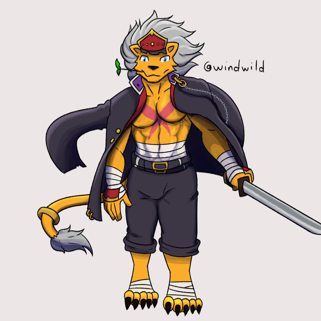 BanchoLeomon #Digimon #furrybara